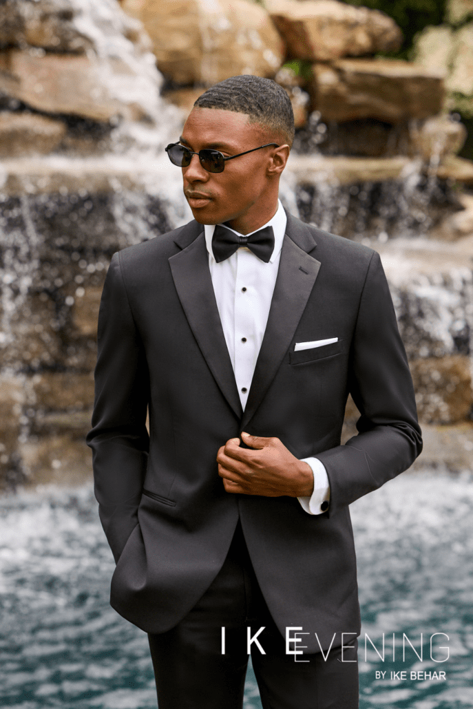 Black Slim Fit Suit for Wedding