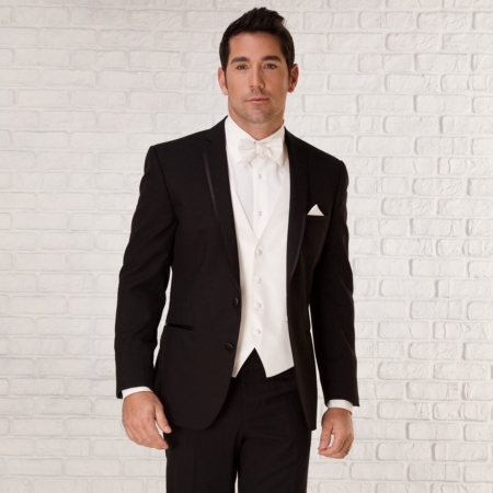 Beckett Black Slim Fit Tuxedo GiNovia