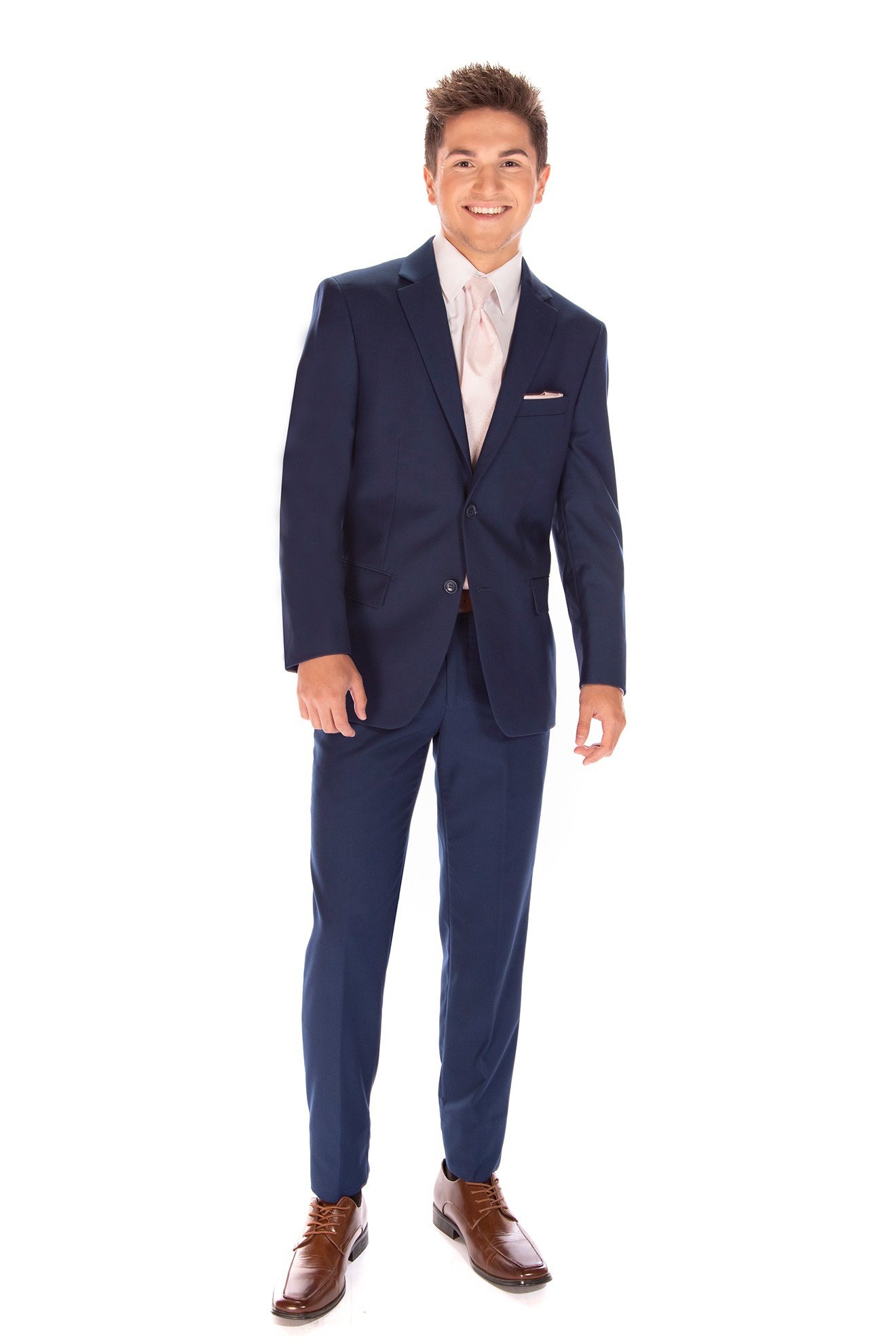 French Blue Slim Fit Suit by David Major