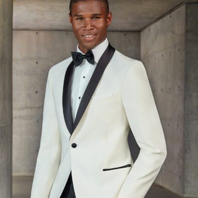 Waverly White 1-Button Shawl Tuxedo Ike Evening by Tuxedo Authentic Brand main image 1