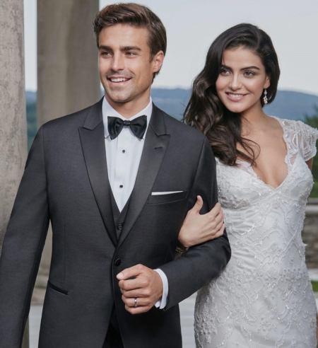 Xavier Charcoal Grey Tuxedo Ike Behar