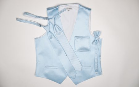 Capri Blue Vest, Ties, & Accessories