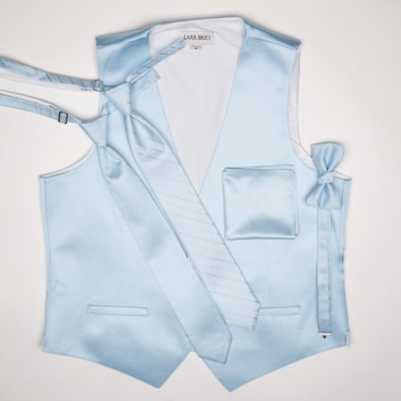 Capri Blue Vest, Ties, & Accessories
