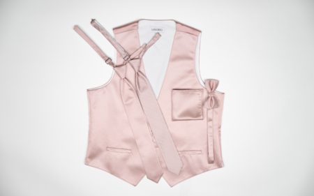 AZ Dusty Rose Vest, Ties, & Accessories