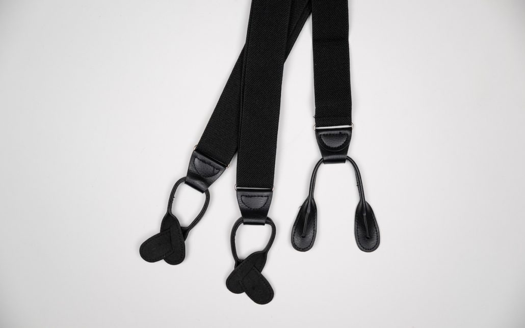 Men's Black Formal Suspenders
