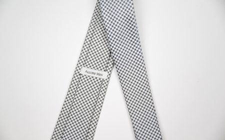 White & Black Check Tie & Pocket Square