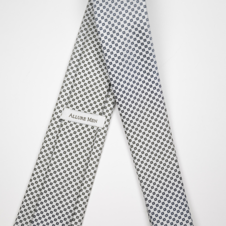 White/Black Checked Tie