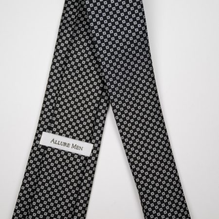 Black & White Check Tie & Pocket Square