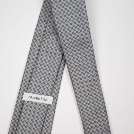 Linen & Grey Check Tie & Pocket Square