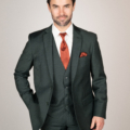 David Major Hunter Green Men's Suit