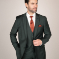 David Major Hunter Green Slim Fit Suit
