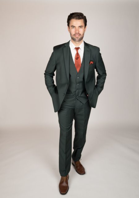 Hunter Green Rental Suit | Slim Fit Suit | Rondinelli Tuxedo