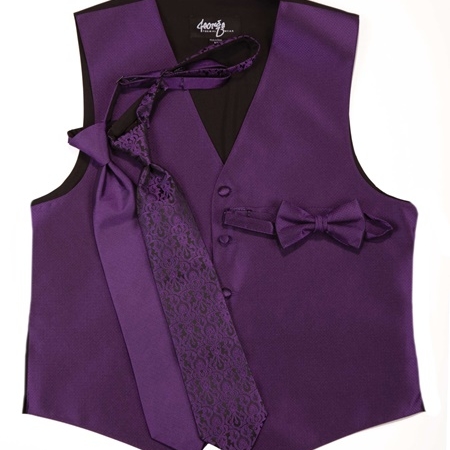 Empire Purple Vest & Ties