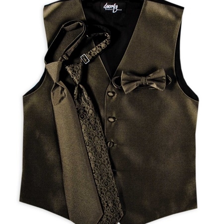Fern Colored Vest & Ties