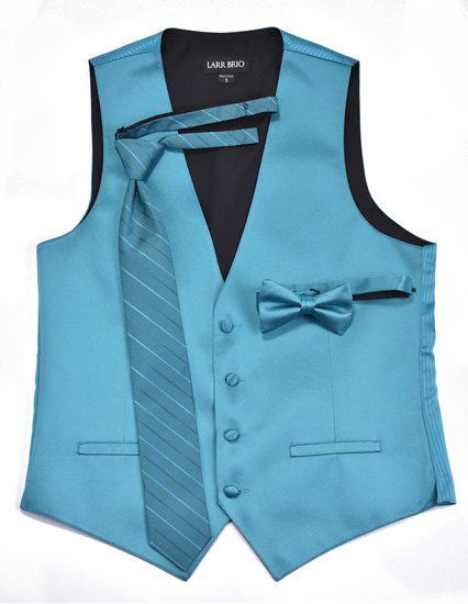 Oasis Blue Vest & Ties