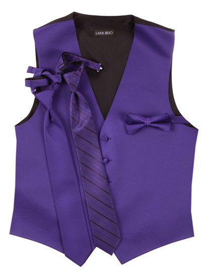 Purple Vest & Ties